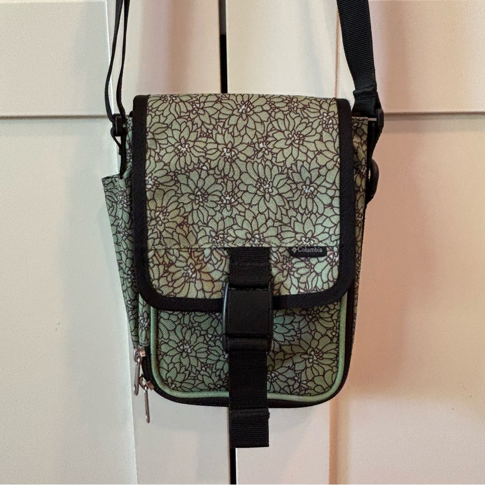 Columbia Green Floral Crossbody Bag